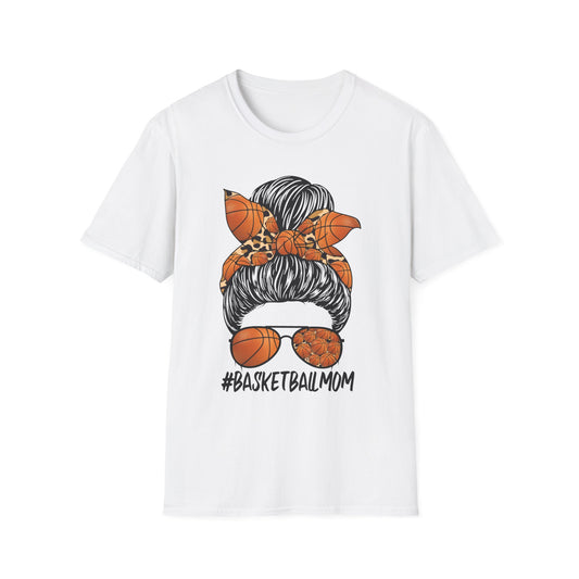 Basketball Mom Messy Bun T-Shirt