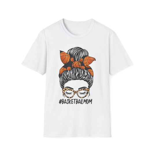 Basketball Mom Messy Bun T-Shirt