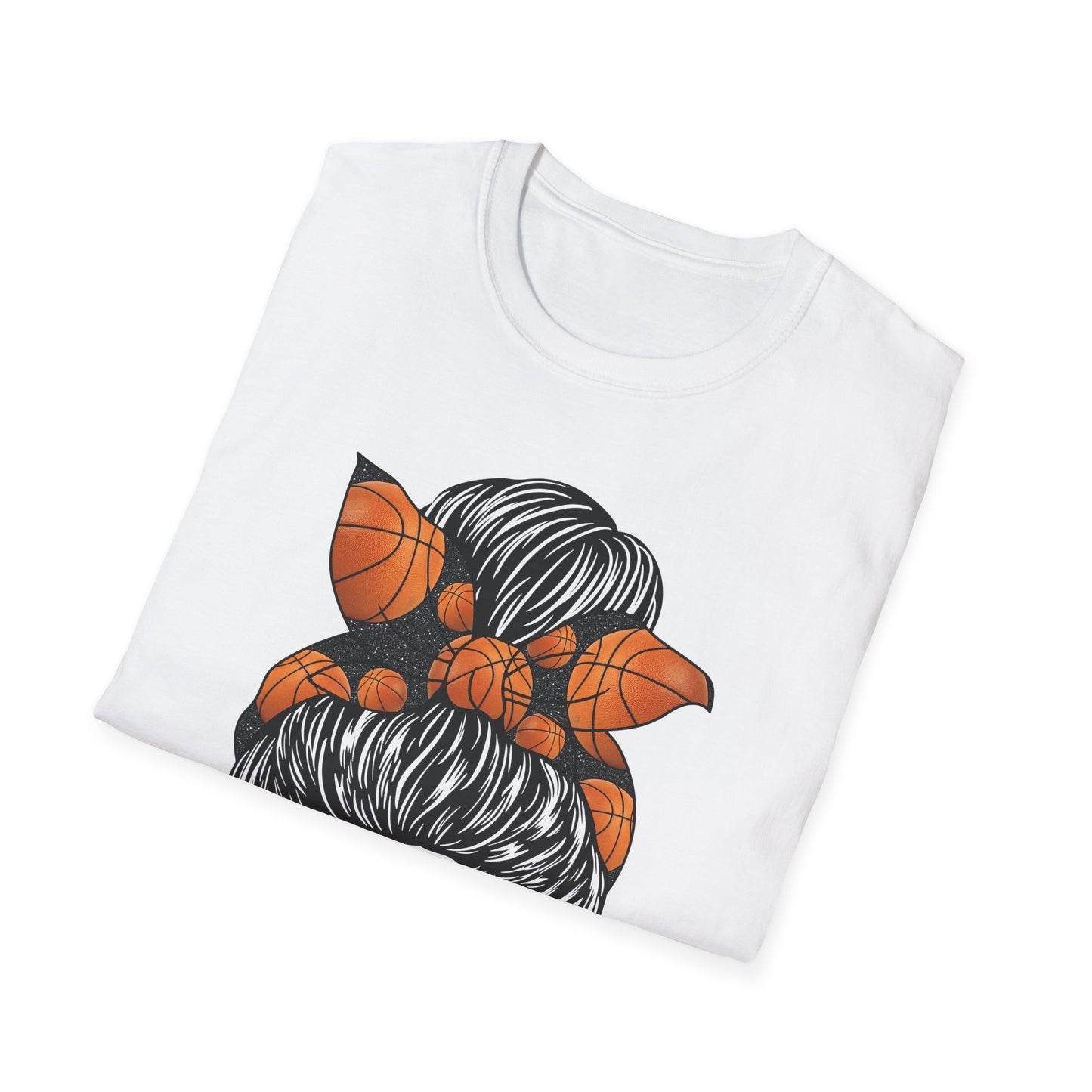 Basketball Mom Messy Bun T-Shirt